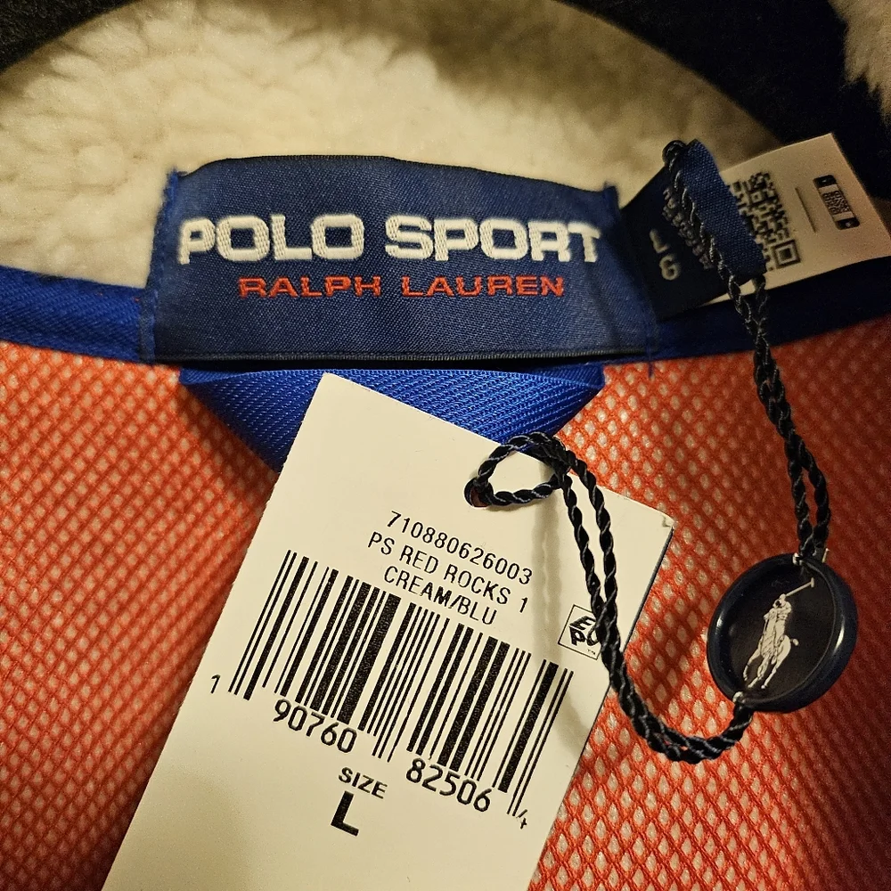 Polo Sport Fleece Jacket with Blue Accents - Picture 4 of 5